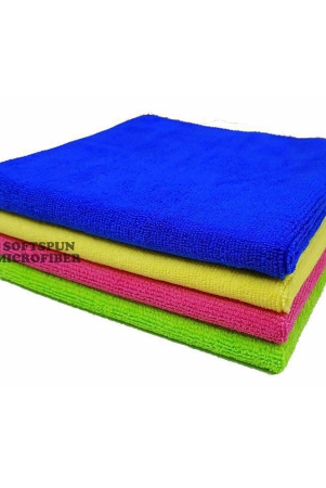 softspun-microfiber-car-cleaning-polishing-towel-cloth-40x40-cm-pack-of-4-multi-color-340-gsm