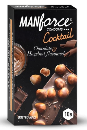 manforce-cocktail-condoms-with-dotted-rings-hazelnut-chocolate-flavoured-10s