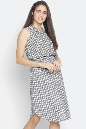 oxolloxo-green-checked-satin-blouson-dress