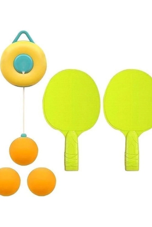 kids-indoor-hanging-table-tennis-trainer-set-2-rackets-3-balls-adjustable-height-self-training-game