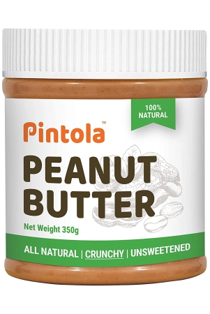 pintola-all-natural-peanut-butter-unsweetened-crunchy-350-gm