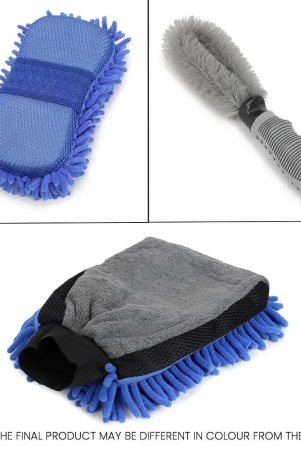 hometales-car-cleaning-combo-of-dual-sided-microfiber-gloves-sponge-and-rim-brush-for-car-accessories-pack-of-3-