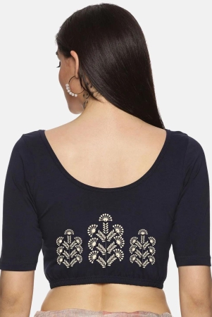 women-back-printed-stretchable-blouse-u019-navy-3x-large