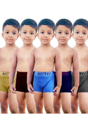 HAP Boys Trunks | Pack of Five |Innerwear /boxer /Drawer /outer elastic - None