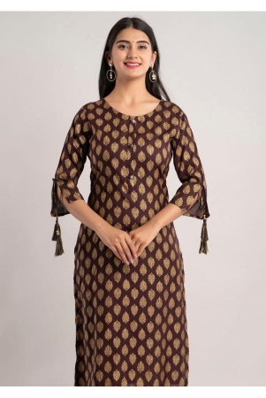 mauka-brown-rayon-womens-straight-kurti-pack-of-1-none