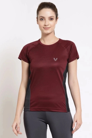 uzarus-maroon-polyester-tees-single-none