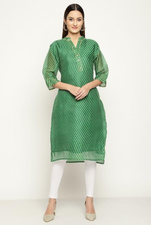 queenley-green-silk-womens-straight-kurti-pack-of-1-none