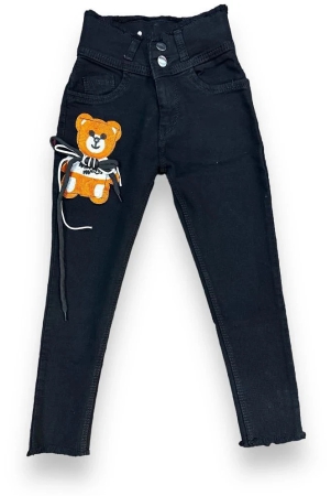 iconic-me-kids-girls-teddy-printed-denim-jeans-black-none