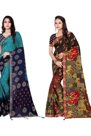 leelavati-multicolor-georgette-saree-with-blouse-piece-pack-of-2-multicolor