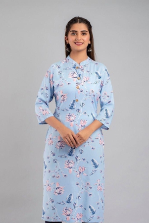 mauka-light-blue-rayon-womens-straight-kurti-pack-of-1-none