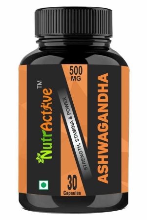 NutrActive Ashwagandha Capsules (500mg) 30 no.s