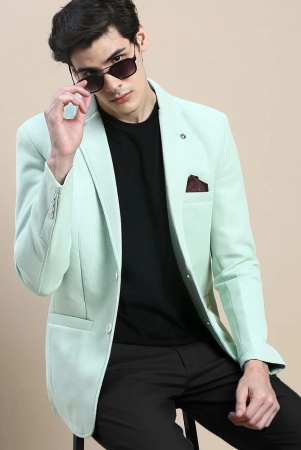 showoff-cotton-blend-mens-blazer-green-pack-of-1-none