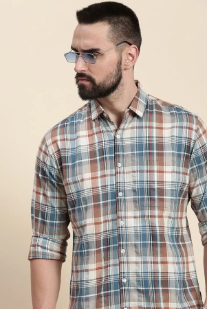 dillinger-100-cotton-regular-fit-checks-full-sleeves-mens-casual-shirt-blue-pack-of-1-none