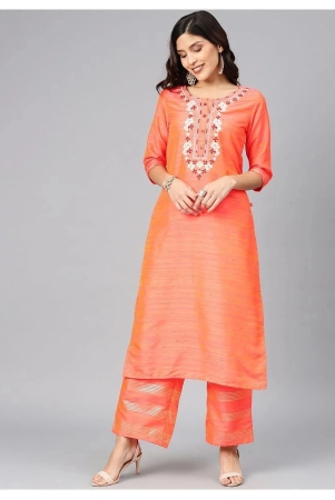 alena-orange-polyester-straight-kurti-xs