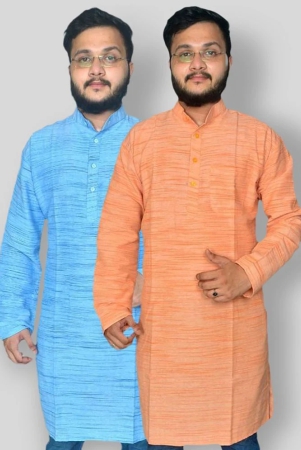 deshbandhu-dbk-multicolor-cotton-mens-regular-kurta-pack-of-2-none