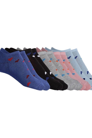 texlon-multicolor-cotton-womens-no-show-socks-pack-of-5-none