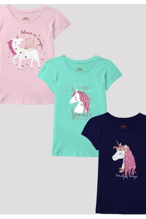 ariel-multicolor-cotton-girls-t-shirt-pack-of-3-none