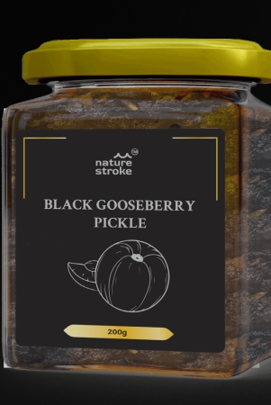 nature-stroke-black-gooseberry-pickle-200-gm-amla-pickle-amla-achar-gooseberry-pickle-nellikai-pickle