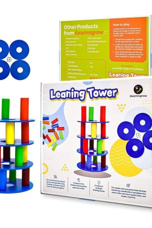 ilearnngrow-wooden-tower-stacking-game-leaning-tower-i-fine-motor-skill-building-blocks-with-dice-toppling-leaning-tower-toy-i-montessori-family-party-games-for-kids-multi-multicolor