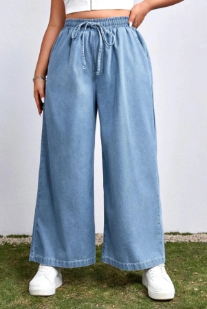 a-2-z-star-city-shein-ezwear-plus-drawsting-waist-wide-leg-jeans-m