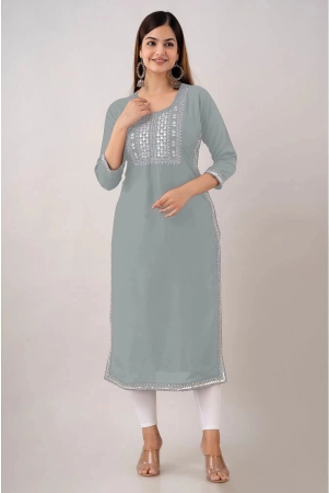 kapadia-grey-rayon-womens-straight-kurti-pack-of-1-none