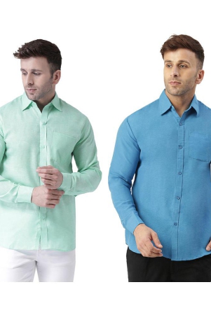 kloset-by-riag-100-cotton-regular-fit-solids-full-sleeves-mens-casual-shirt-blue-pack-of-2-none