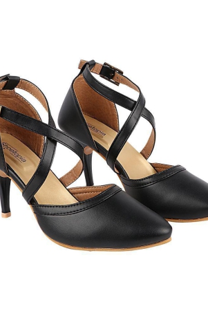 Shoetopia - Black Women''s Sandal Heels - None