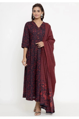 miravan-maroon-cotton-anarkali-kurti-3xl