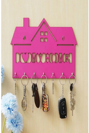 jaipurcrafts-pink-wood-key-holder-pack-of-1