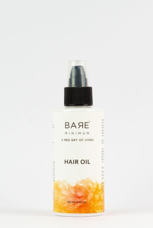 Revitalize Your Hair with BareMinimum Hair Oil - Infused with Moroccan Argan Oil, Sweet Almond Oil, Grapeseed Oil, and Jojoba Oil for Nourishment and Strength - 150ml for Men and Women