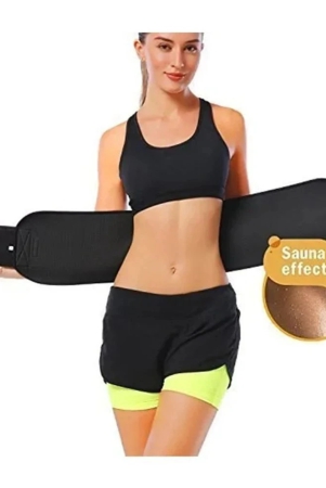 horse-fit-sweat-slim-belt-for-men-and-women-sauna-waist-trainer-for-belly-fat-burning-tummy-belt-shapewear-for-healthy-weight-loss-lower-back-posture-free-size-black