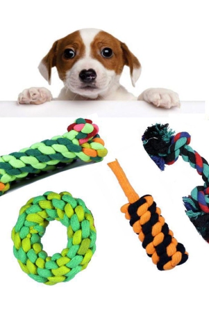 donut-carrot-bone-basic-1-rope-toys-for-dogs-puppy-chew-teething-set-of-4