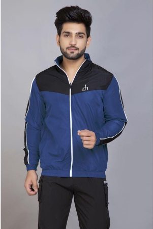 devhim-blue-polyester-regular-fit-mens-windcheater-jacket-pack-of-1-none