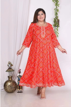 swasti-cotton-blend-printed-flared-womens-kurti-orange-pack-of-1-none