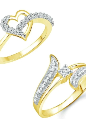 vighnaharta-finger-shine-heart-cz-gold-and-rhodium-plated-alloy-combo-ring-set-for-women-and-girls-1076frg-1002frg-vfj1234frg10-none