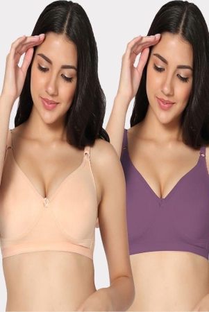 in-care-lingerie-multicolor-cotton-blend-lightly-padded-womens-everyday-bra-pack-of-2-none