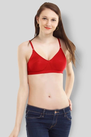 madam-pack-of-1-cotton-non-padded-womens-t-shirt-bra-red-30b