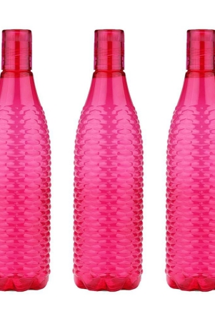 oliveware-premium-mosaic-range-plastic-water-bottle-1l-set-of-3-pink-pink