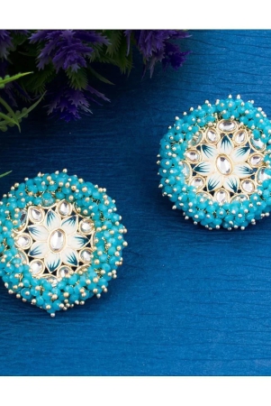 sukkhi-lavish-floral-gold-plated-stud-earring-for-women-sky-blue