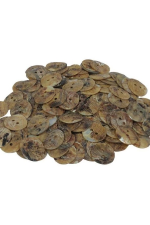 vardhman-sea-shell-buttons-light-brown-color-size-2-cm-72-pieces