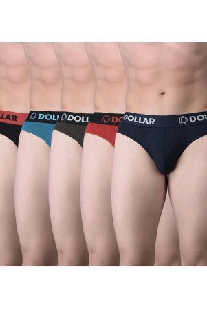 dollar-bigboss-assorted-solid-cotton-blend-men-brief-pack-of-5-none