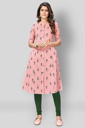 vbuyz-pink-cotton-womens-front-slit-kurti-pack-of-1-xxl