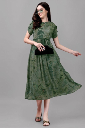 gufrina-rayon-printed-midi-womens-fit-flare-dress-green-pack-of-1-none