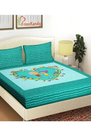 frionkandy-living-turquoise-cotton-double-bedsheet-with-2-pillow-covers-turquoise