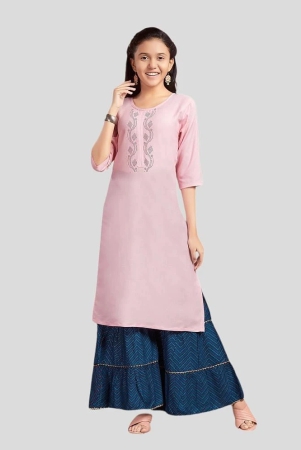 aarika-pink-cotton-girls-kurta-and-sharara-set-pack-of-1-none