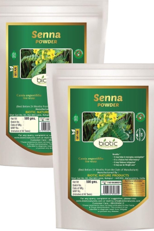 biotic-sonamukhi-leaves-powder-sanay-patti-powder-1-kg-pack-of-2