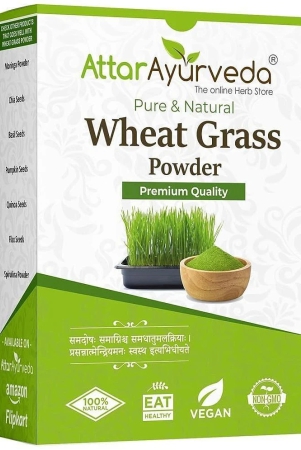 attar-ayurveda-wheat-grass-powder-100-gram-pure-preservative-free-non-gmo-immunity-booster