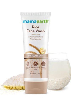 Mamaearth Rice Face Wash With Rice Water & Niacinamide For Glass Skin (100ml)