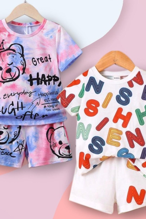 venutaloza-stylish-white-baby-set-letters-graphic-print-tie-dye-bear-combo-pack-of-2-t-shirt-shorts-for-boy-girls-3-year-4-year