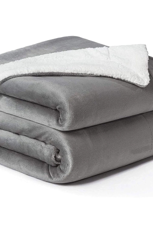 solid-flannel-sherpa-blankets-single-grey